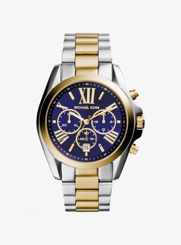 Panske Gold-tone Hodinky Michael Kors Oversized Bradshaw Two-Tone Titán Meď - Hodinky Michael Kors Vypredaj | DPHQX-5476